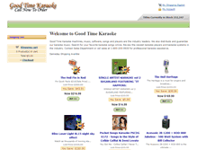 Tablet Screenshot of goodtimekaraoke.com